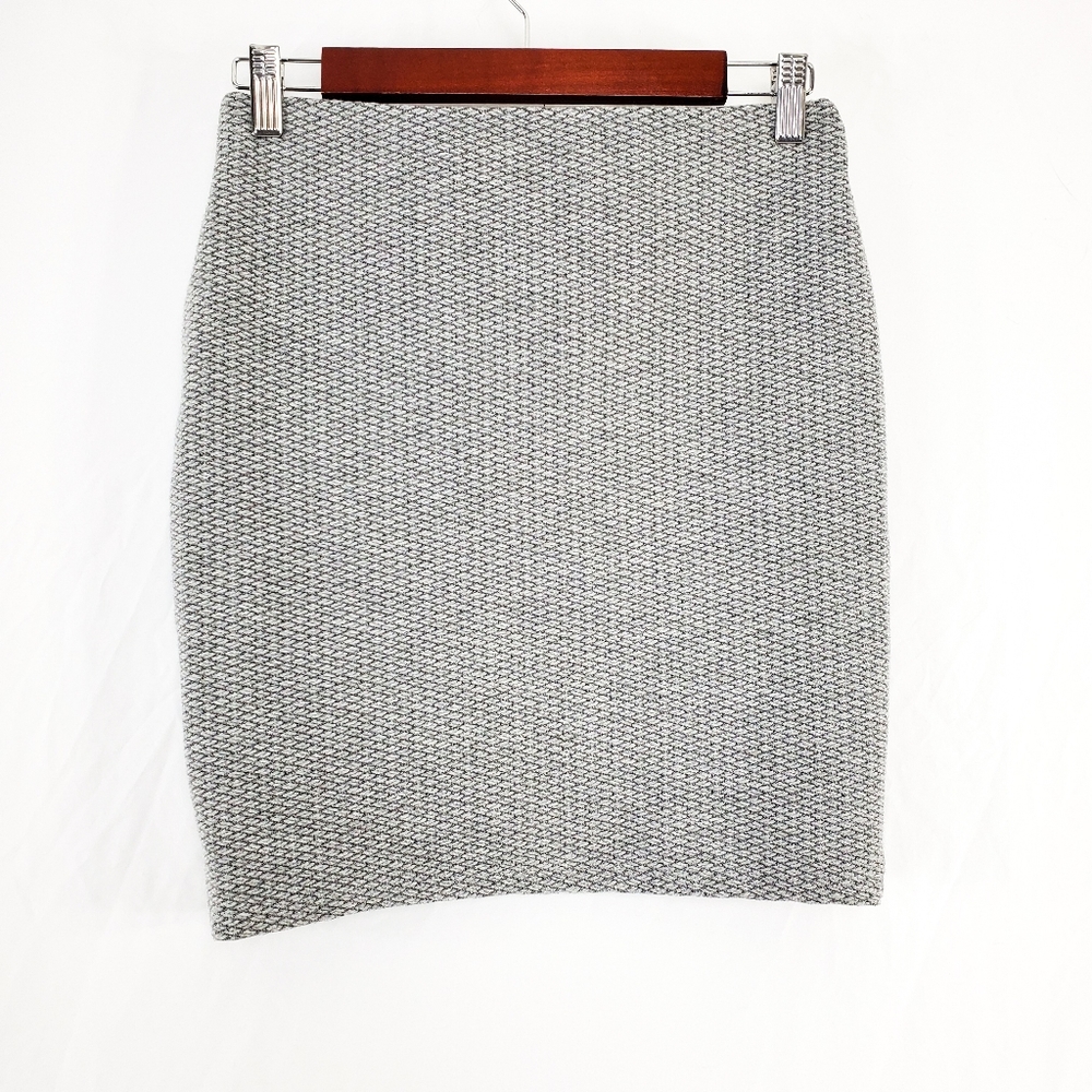 Loft Gray Bodycon Stretchable Mini Skirt Small